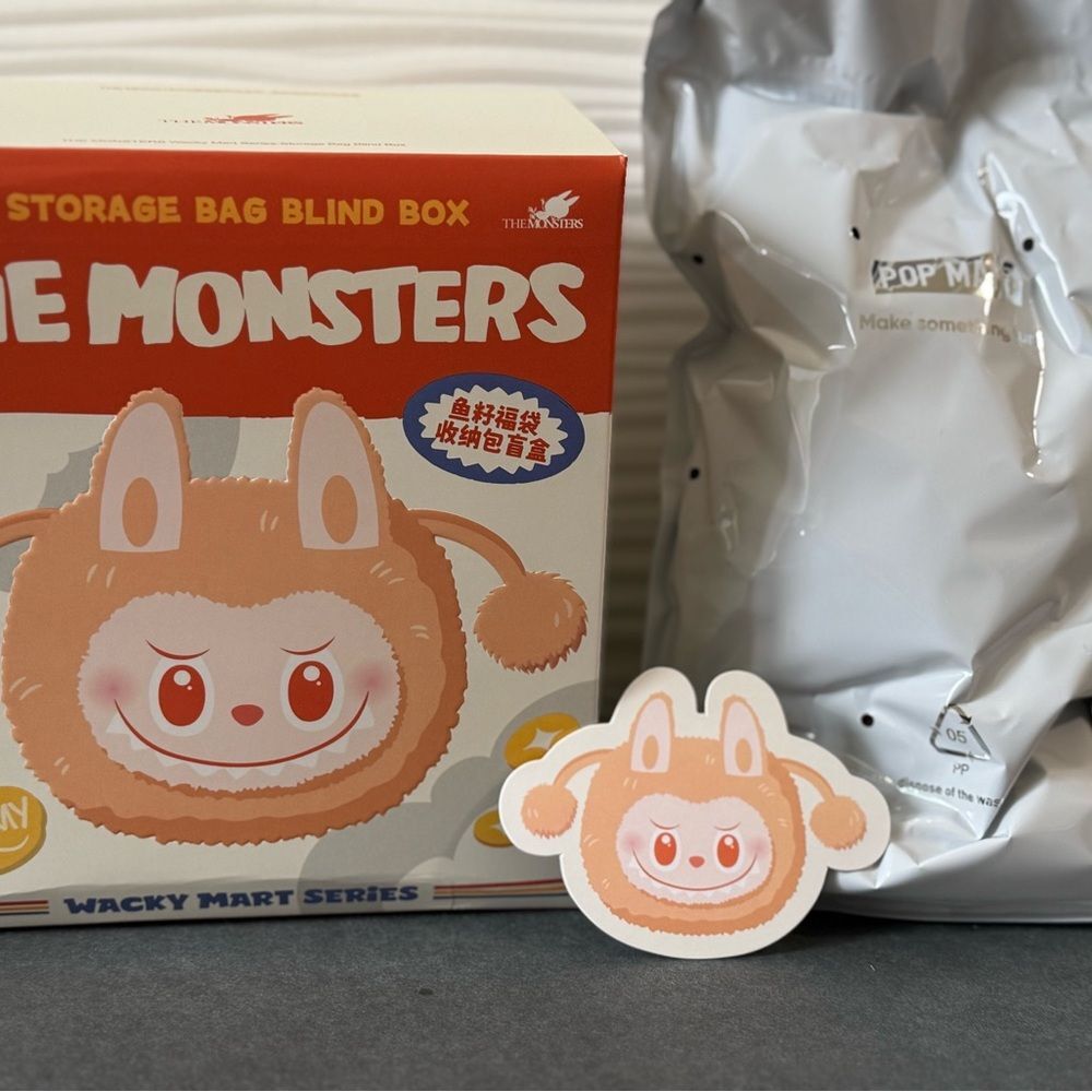 POP MART The Monster Labubu Storage Bag (Golden Crab Bag)